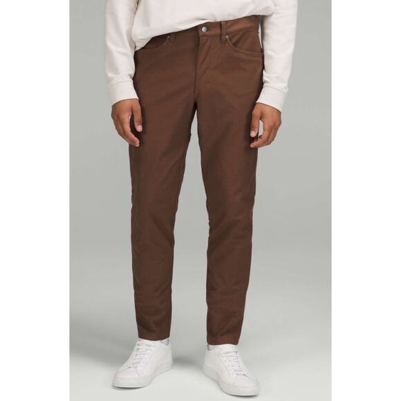Lululemon ABC Slim-Fit Pant 28" Utilitech Dark Mocha Men’s 32 Casual Outdoors - Picture 1 of 15